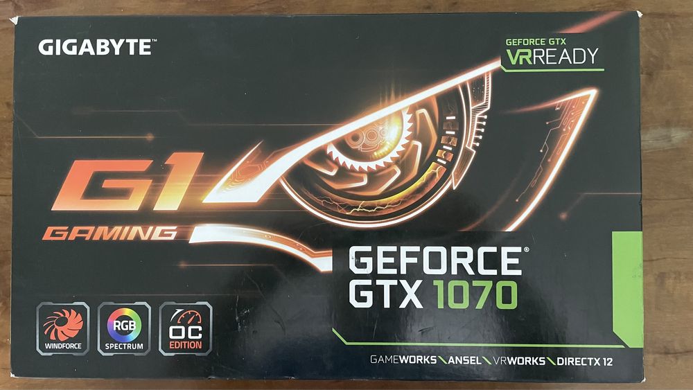 Видеокарта Gigabyte Nvidia GeForce GTX 1070 Gaming