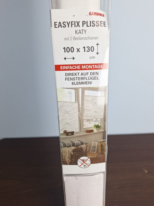 Plisowana roleta okienna Gardinia Easyfix Plissee Katy