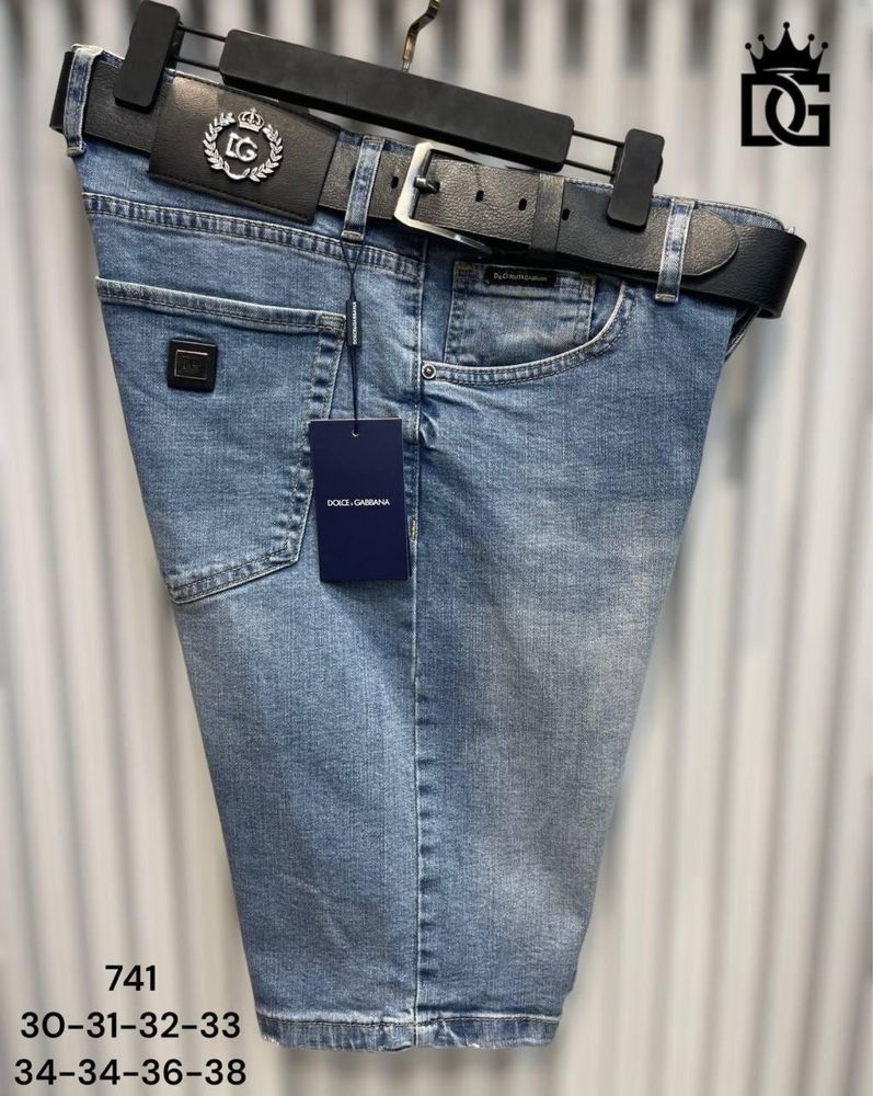 Шоурум!Чоловічі джинсові шорти D&G 31,32,33,34,36,38,40