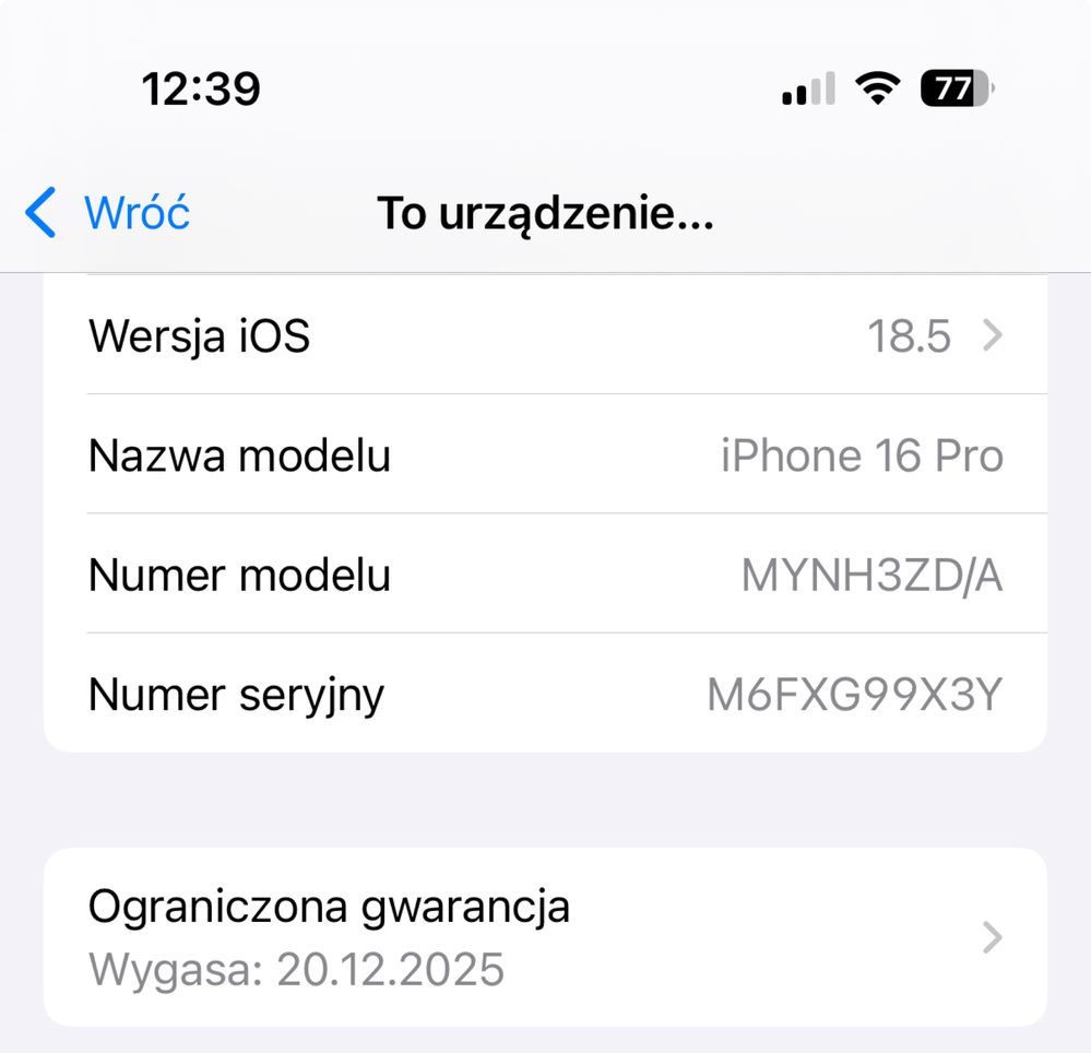 Iphone 16pro 256
