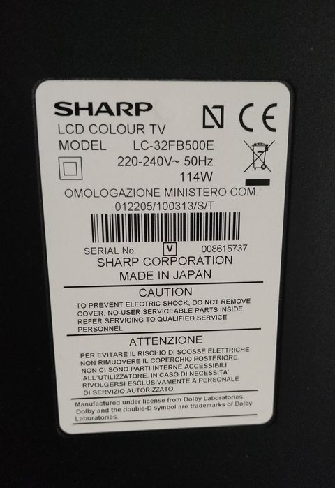 Телевізор SHARP 32" – Full HD якість для дому чи офісу