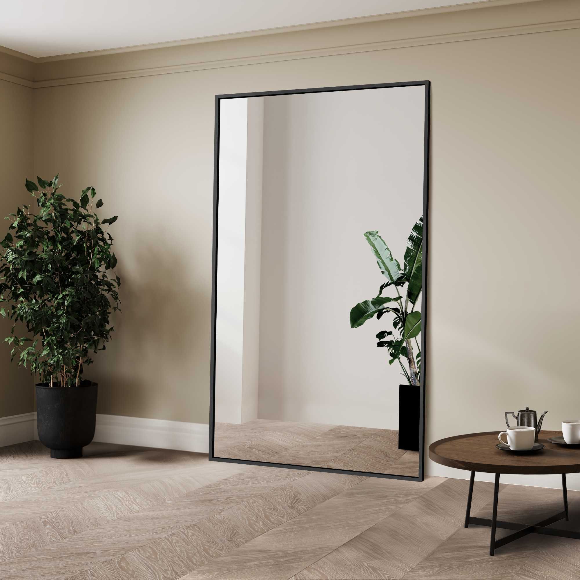 Lustro łazienkowe w drewnianej ramie 1503 o wymiarze 100x200 - ALFARAM