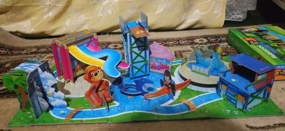 3D Пазлы Барни Зоопарк и Барни Аквапарк