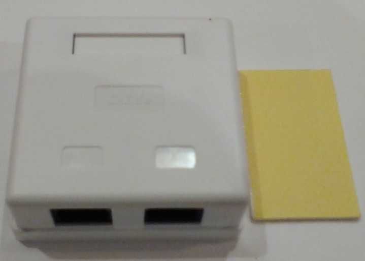 Розетка Atcom (15254) внешняя UTP 5e 2-порта RJ45