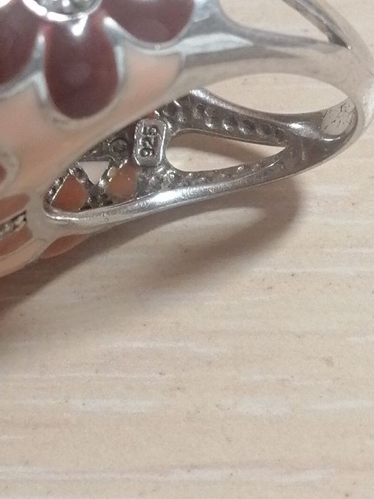 Кольцо серебряное Италия
