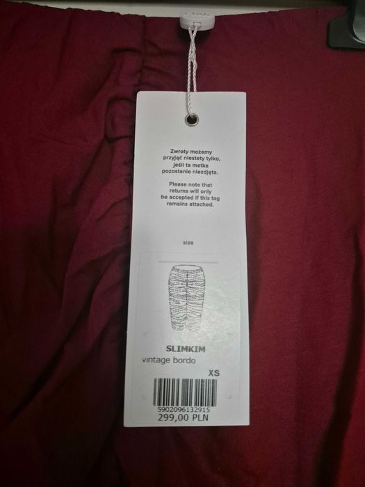 Risk made in Warsaw spódnica Slimkim bordo r. XS - NOWA