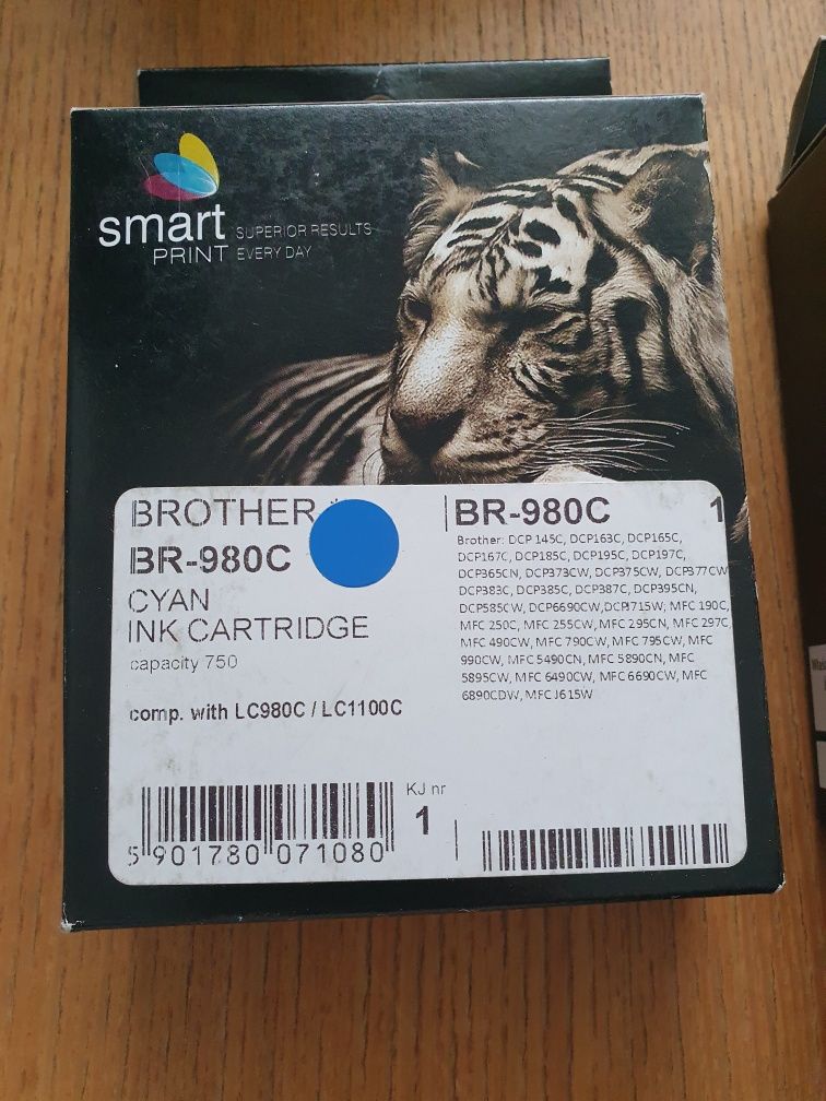 Tusz Kartridge do drukarki Brother LC 980B/ LC985B / LC1100B i inne