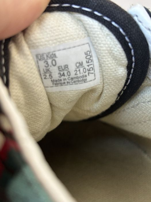 vans off the wall   кеды кроссовки коттон шкіра 34/35