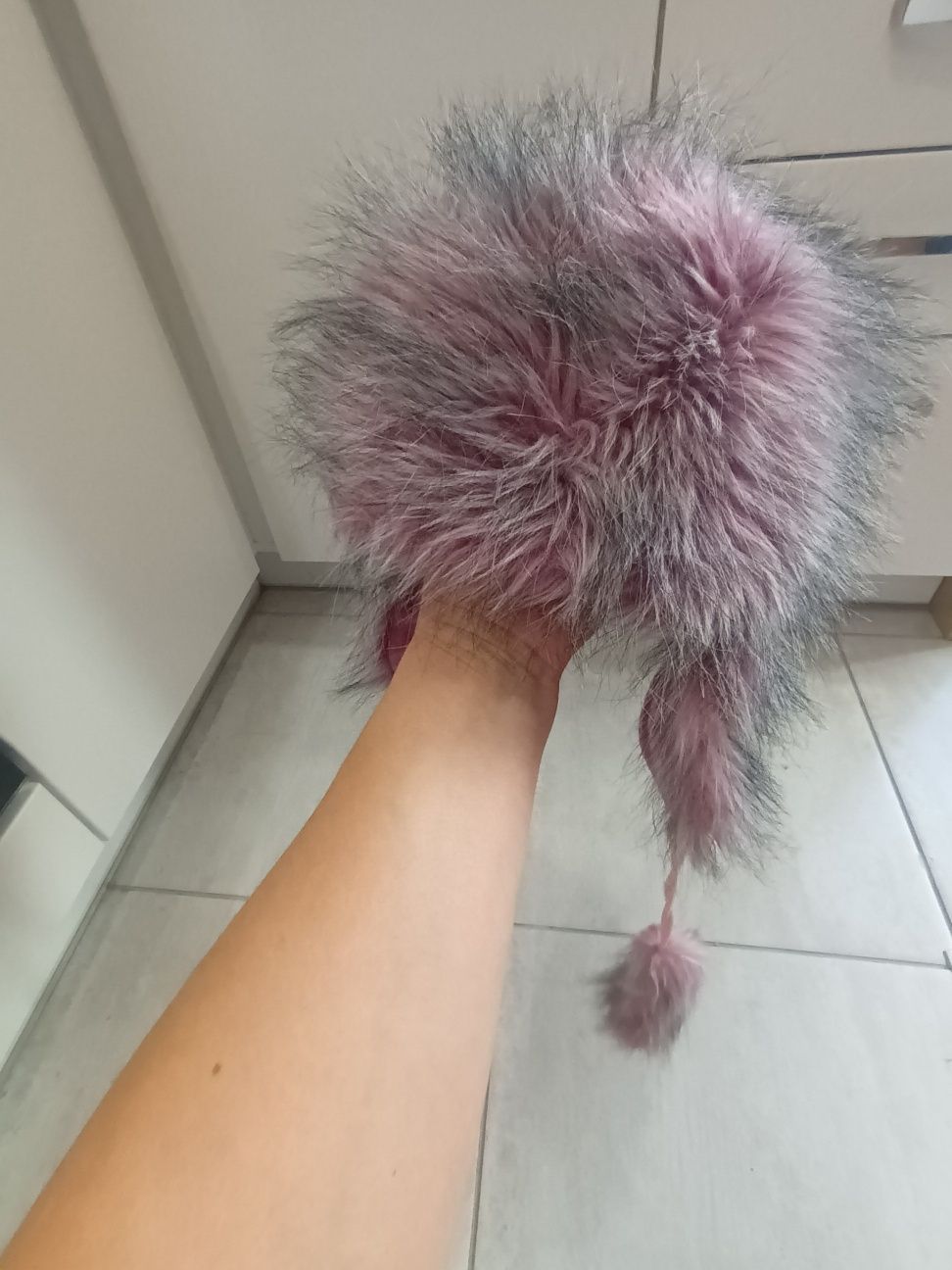 Czapka zimowa uszatka 5-8 lat