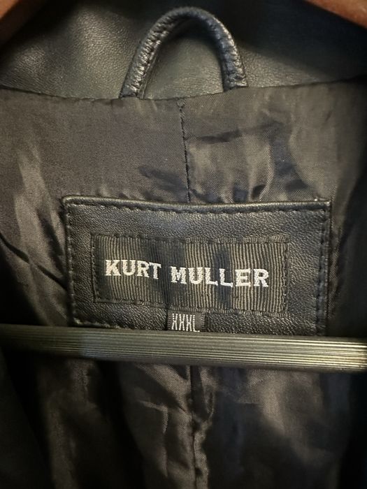 Шкіряний плащ Kurt Muller XXXL