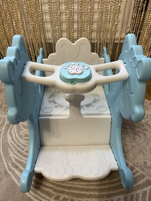 Коник гойдалка 3 в 1, стільчик та підставка