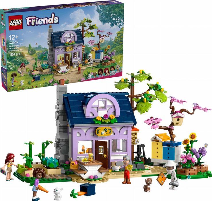 42669 - lego friends - dom pszczelarzy i kwiatowy ogród;