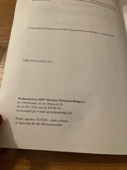 Rachunkowość część 1 zeszyt ćwiczeń 2 i rozwiązania