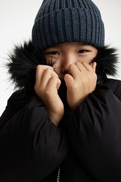 Куртка зимова довга пуховик H&M 4-6р зріст 110-116см