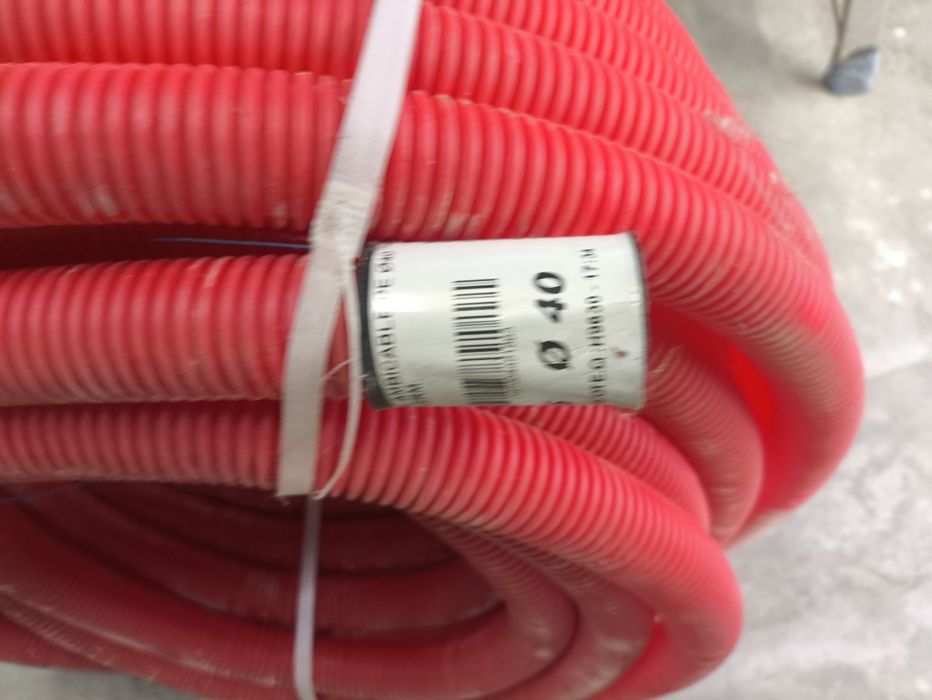 Tubo Corrugado 40 mm vermlho