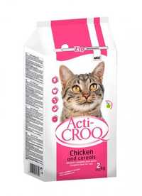 Преміум Acti-CROQ Chicken and Cereals для дорослих кішок, 2 кг