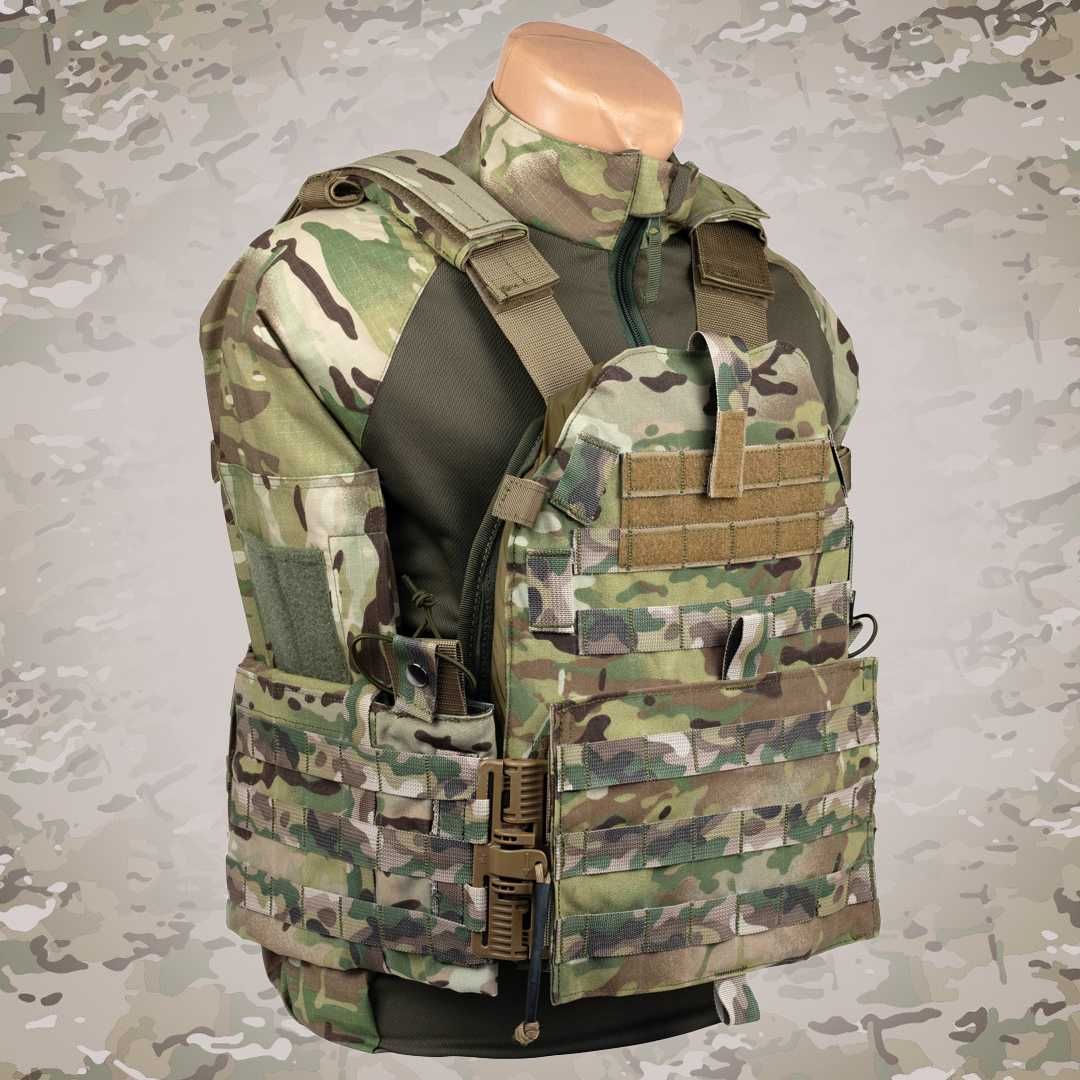 Комплект Плитоноска Grad Gear multicam Плити кераміка NIJ 0101.06 IV