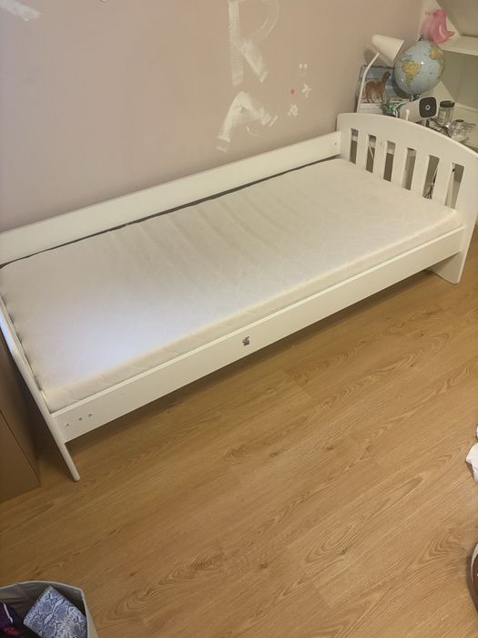 Łóżko dzieciece Classic białe 180/80