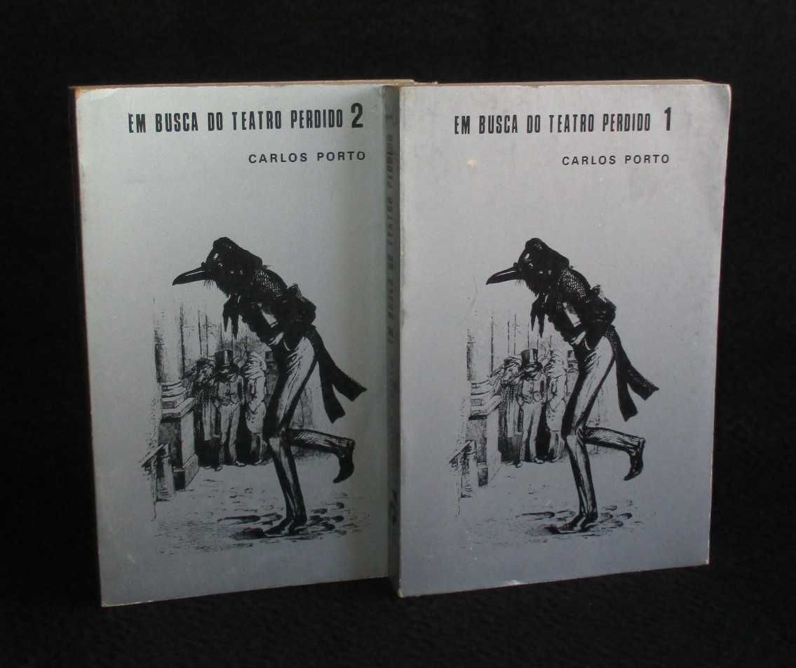 Livros Em Busca do Teatro Perdido Carlos Porto 2 volumes Completo