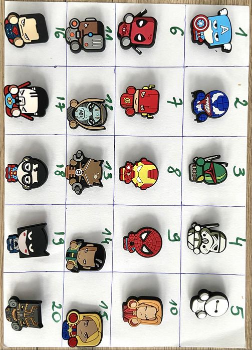 Przypinki do crocs - jibbitz - akcesoria do butów venom spiderman