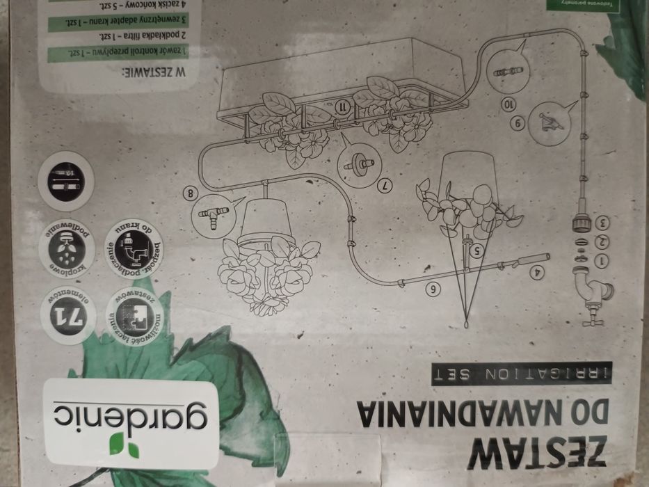 Zestaw do automatycznego podlewania z zegarem sterującym Parkside