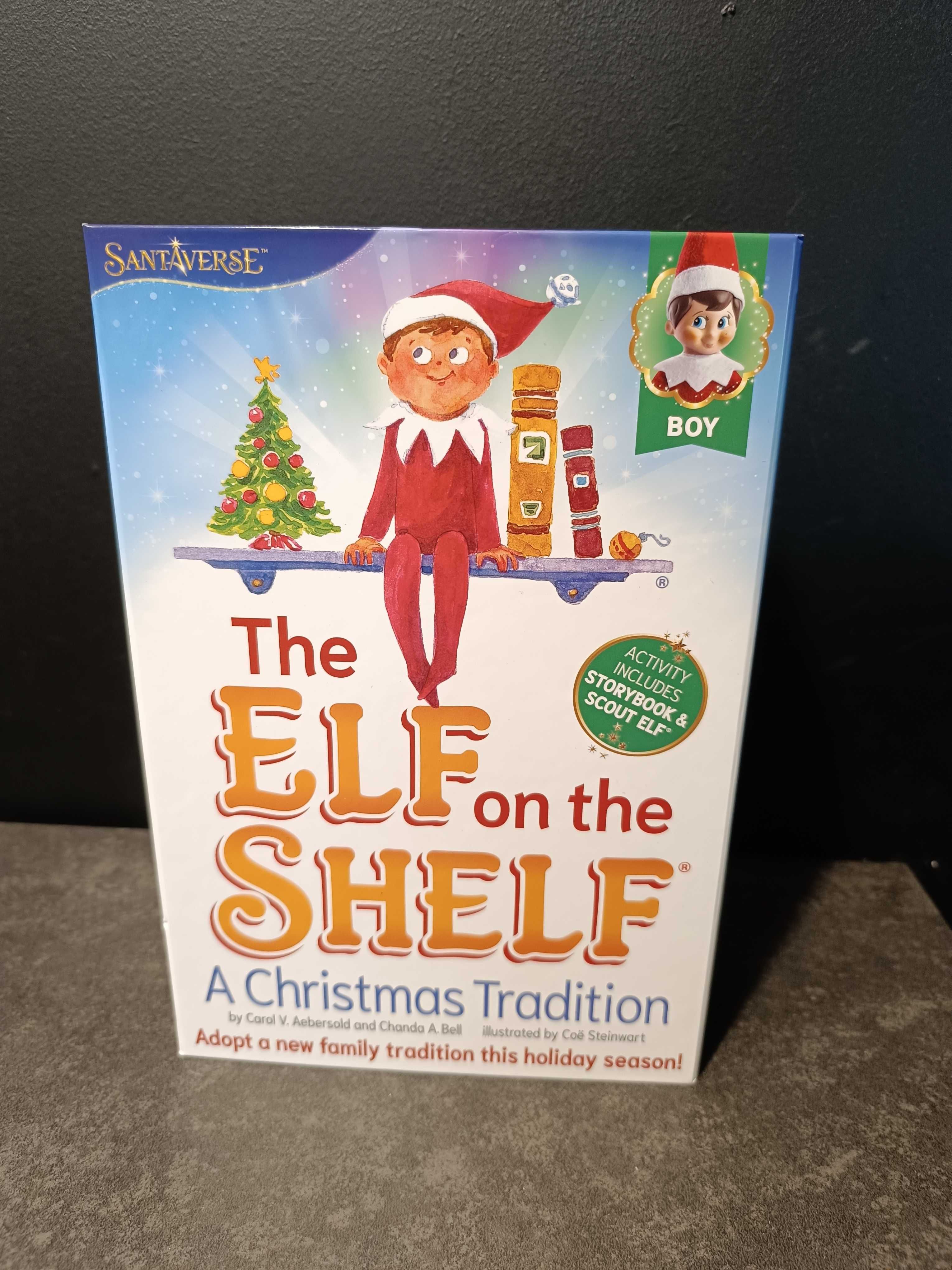 Oryginalny elf on the shelf chłopiec plus książka