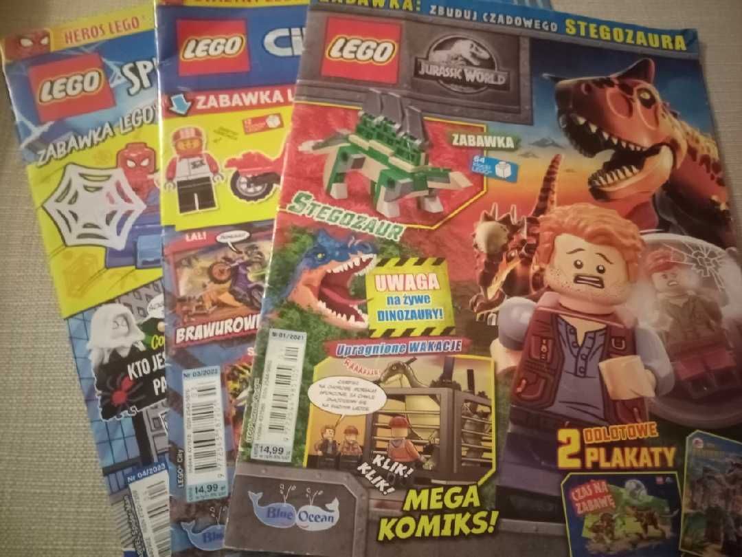 komiksy z lego marvel jurassic world i lego city