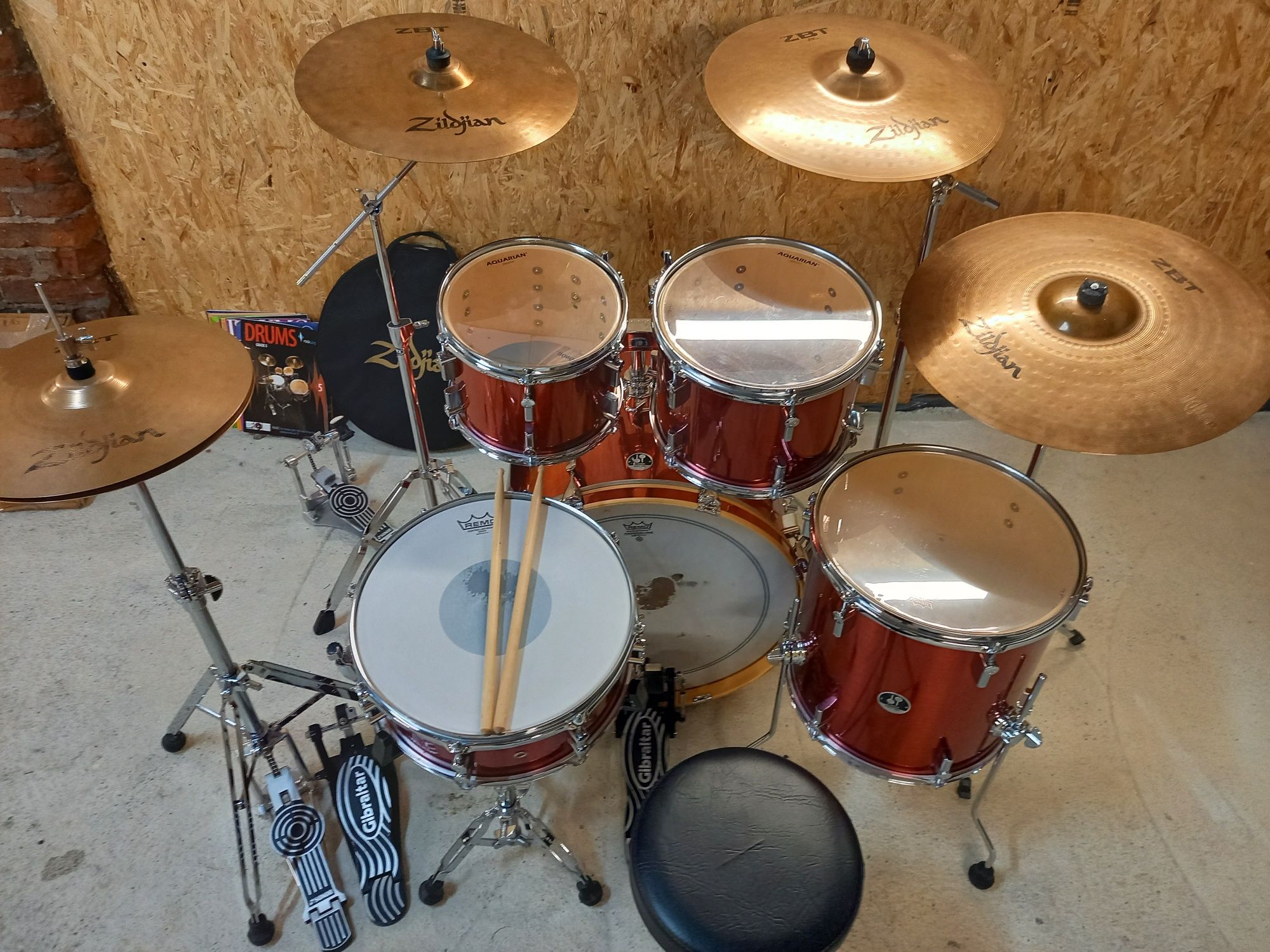 Perkusja Sonor Force 1007 Full zestaw z talerzami Zildjian + hardware