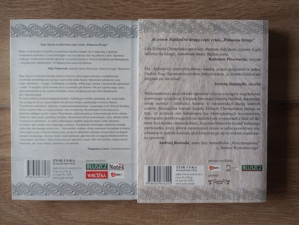 Zestaw książek Ja jestem Halderd i Saga Sigrun