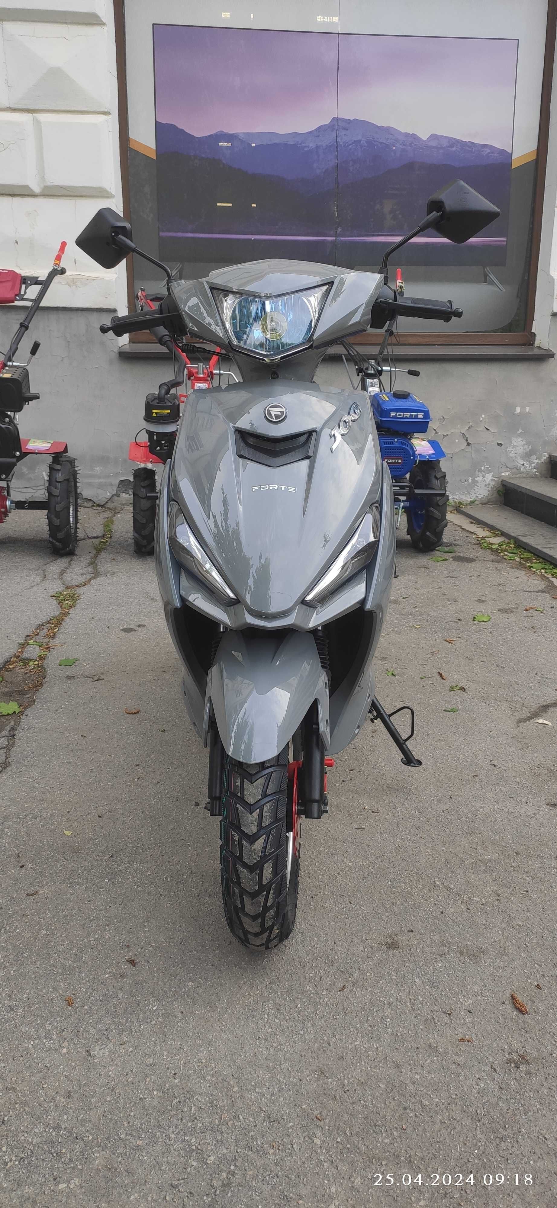 Скутер Forte JOG 80CC сірий