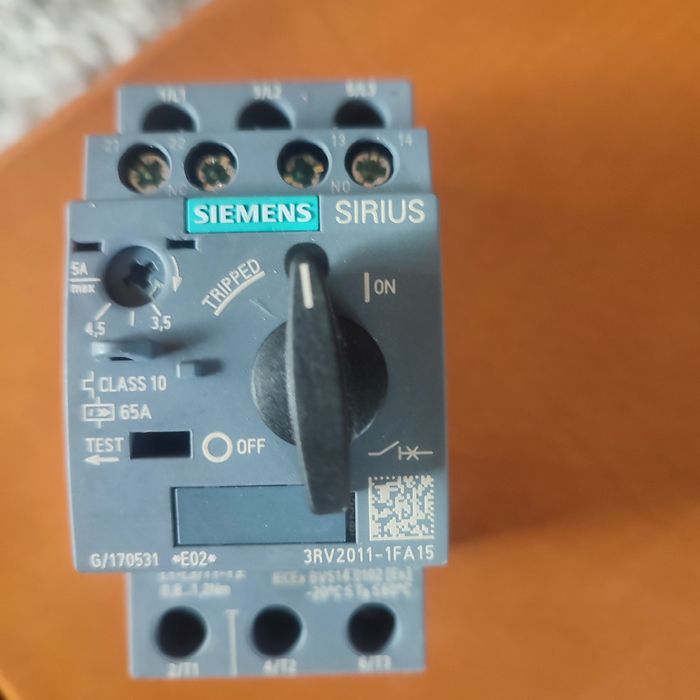 Wyłącznik silnikowy Simens Syrius 3RV2011-1FA15