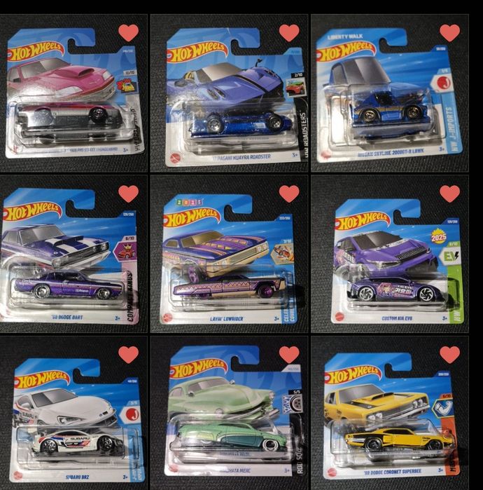 9 aut hot wheels nowe