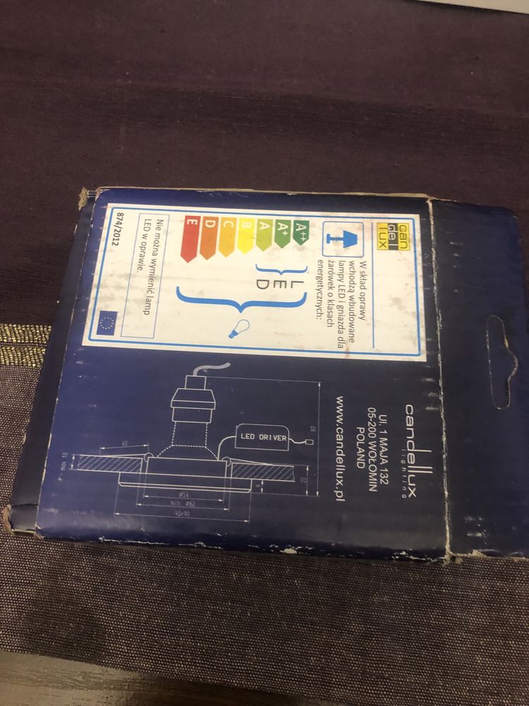 Oprawa stropowa led z światłom niebieskim 50W.