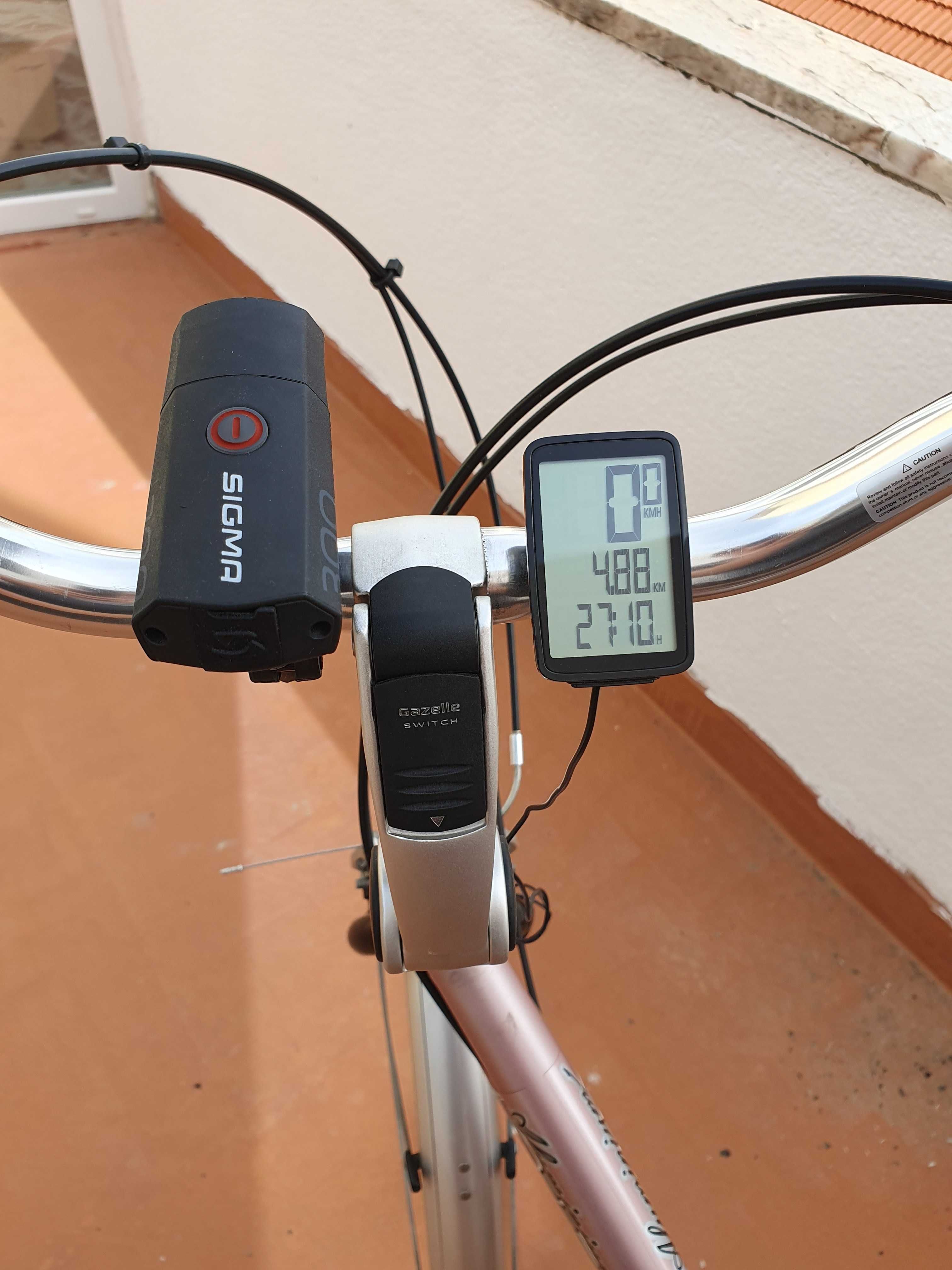 bicicleta com porta-bagagens