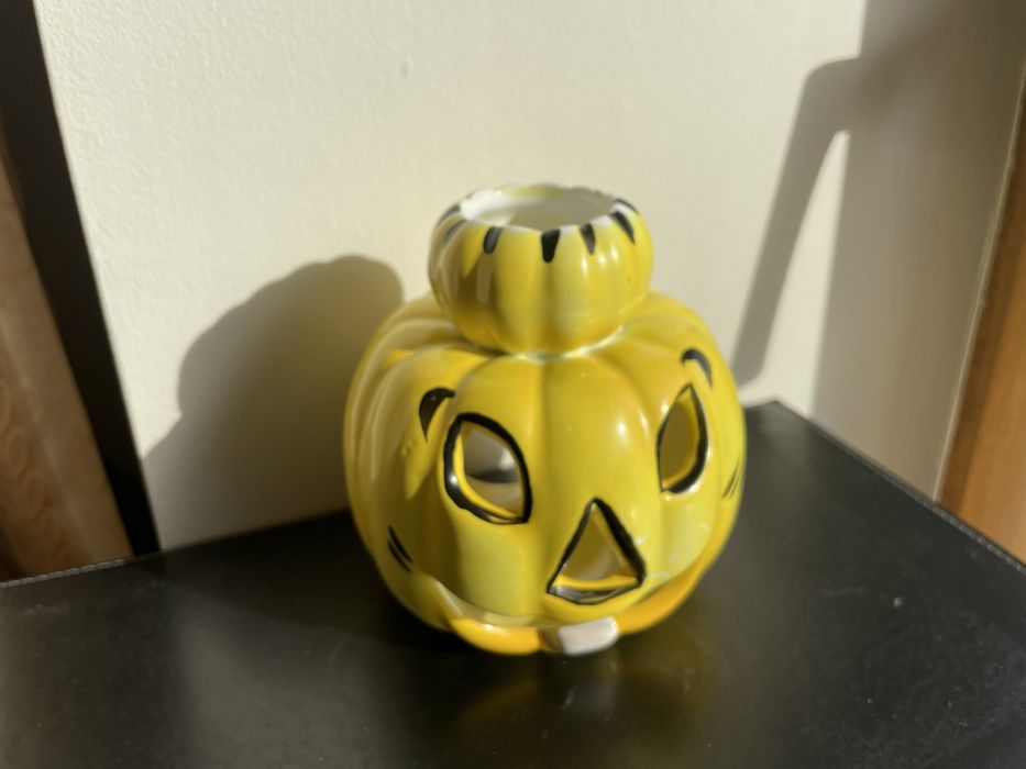 Dynia tealight halloween ceramiczna nowa