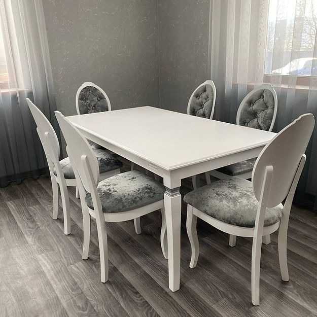 Комплект обеденный стол и стулья. Кухонний стіл та стільці. Стол Стул