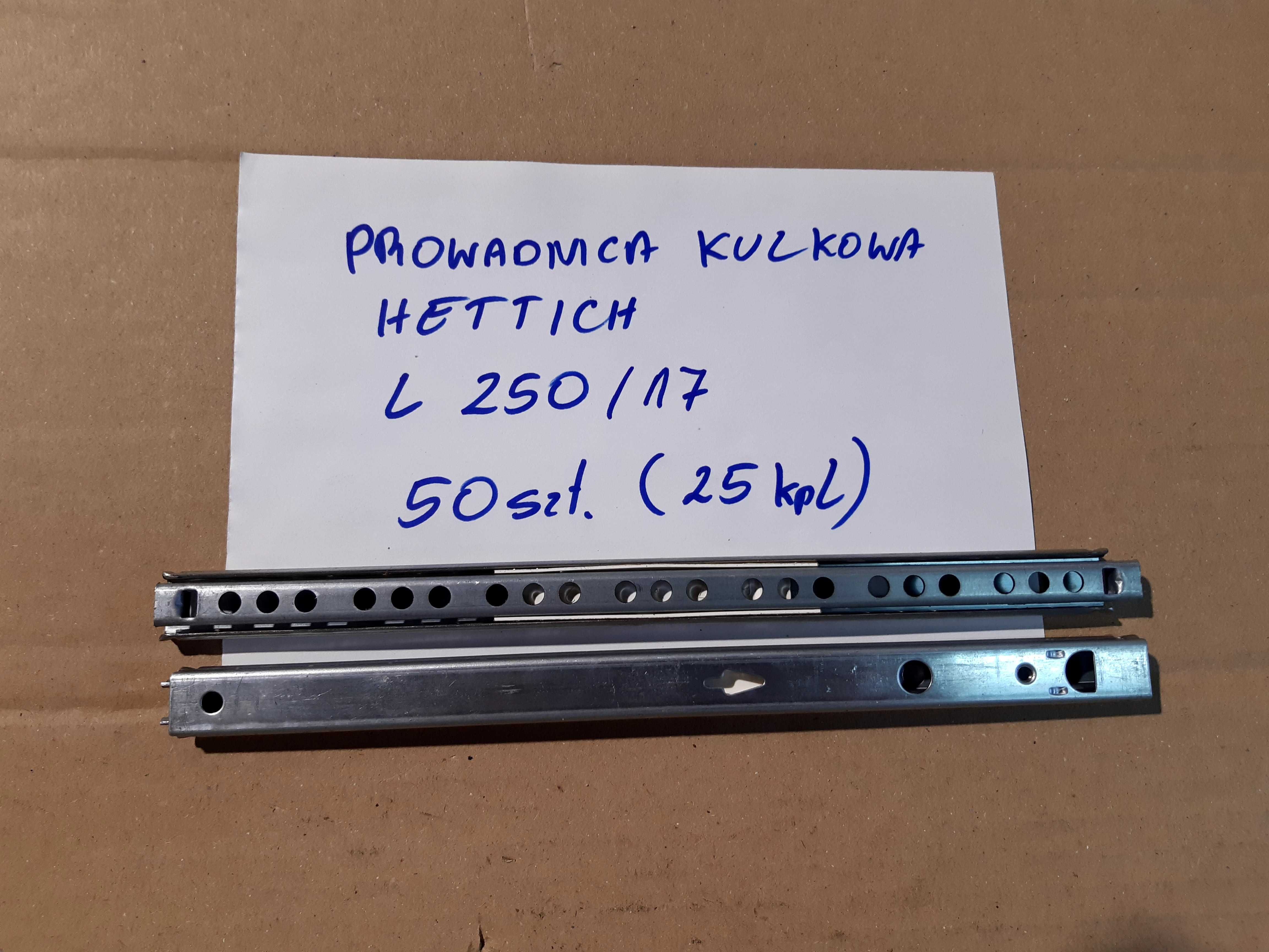 prowadnice szuflad Hettich, Hafele, quadro kulkowe, rolkowe