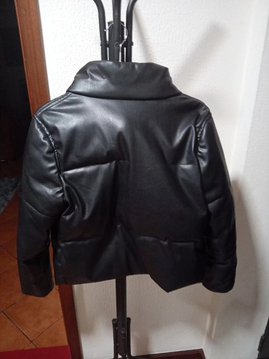 Blusão couro sintético