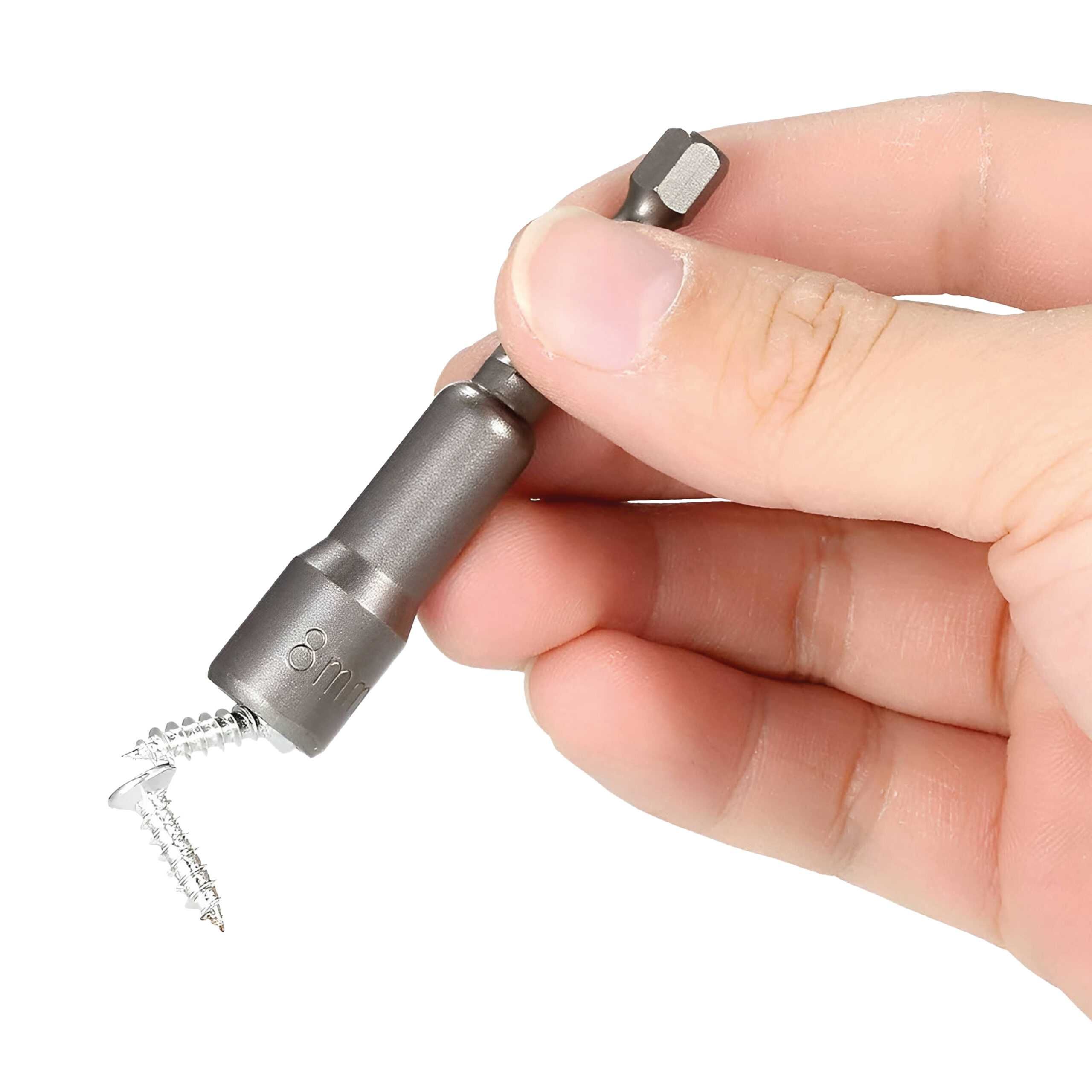 Magnetyczne nasadki udarowe bit końcówka 8mm 5 sztuk  1/4"