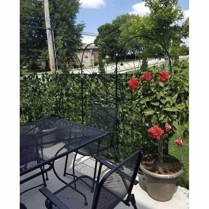 sztuczny żywopłot mata osłona balkonowa 3 m x 0,5 m zielona