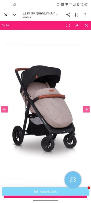 Wózek spacerowy EasyGo Quantum Air
