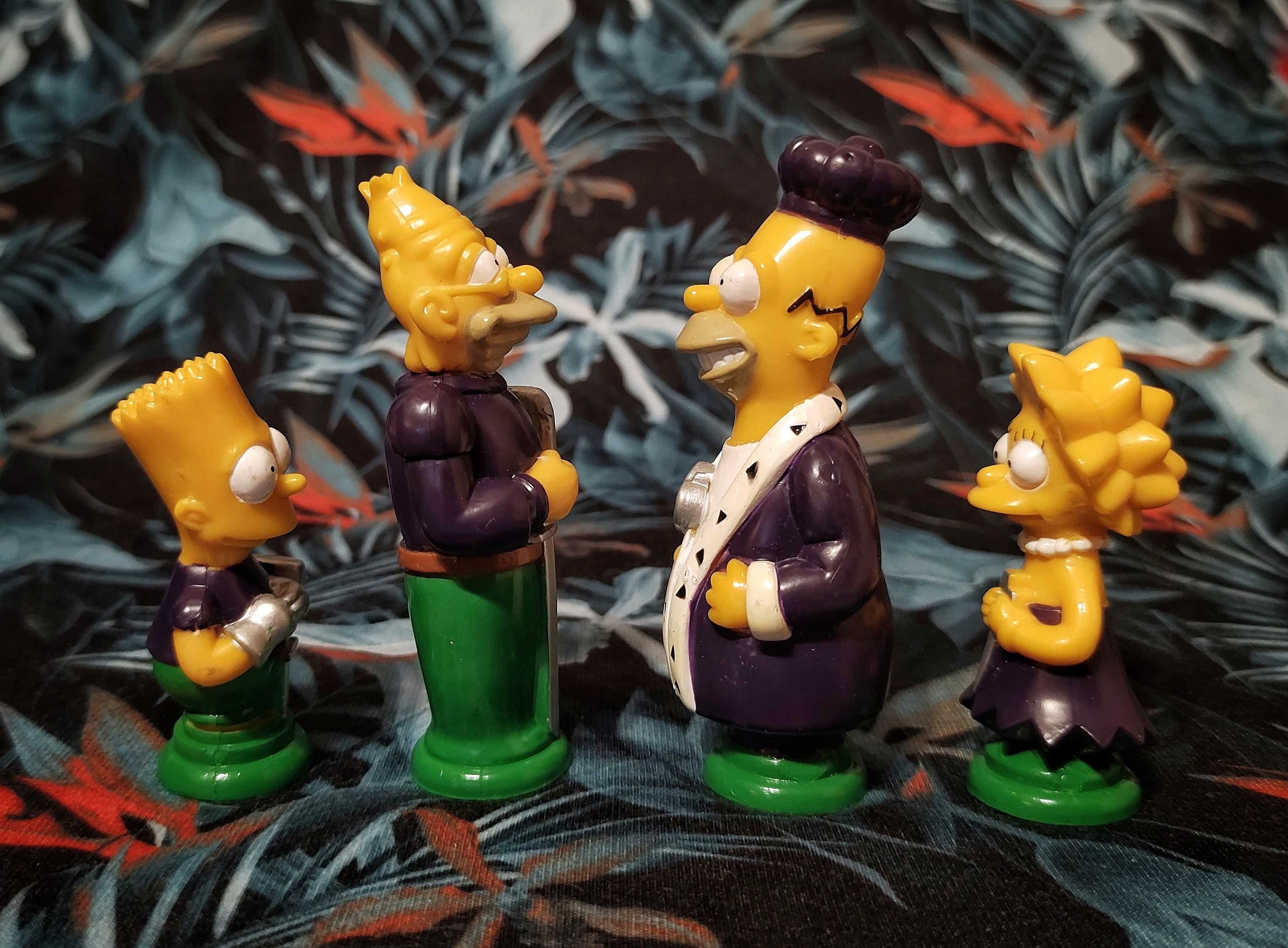 Figury szachowe Simpsonowie, figurka, statuetka, zestaw 4 sztuk
