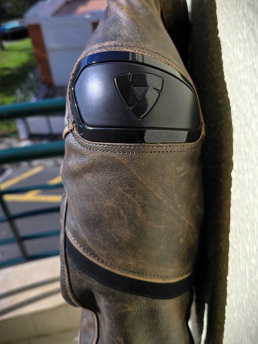 Casaco Moto REV´IT! Parallax (Pele/Tecido), Castanho, Tamanho S