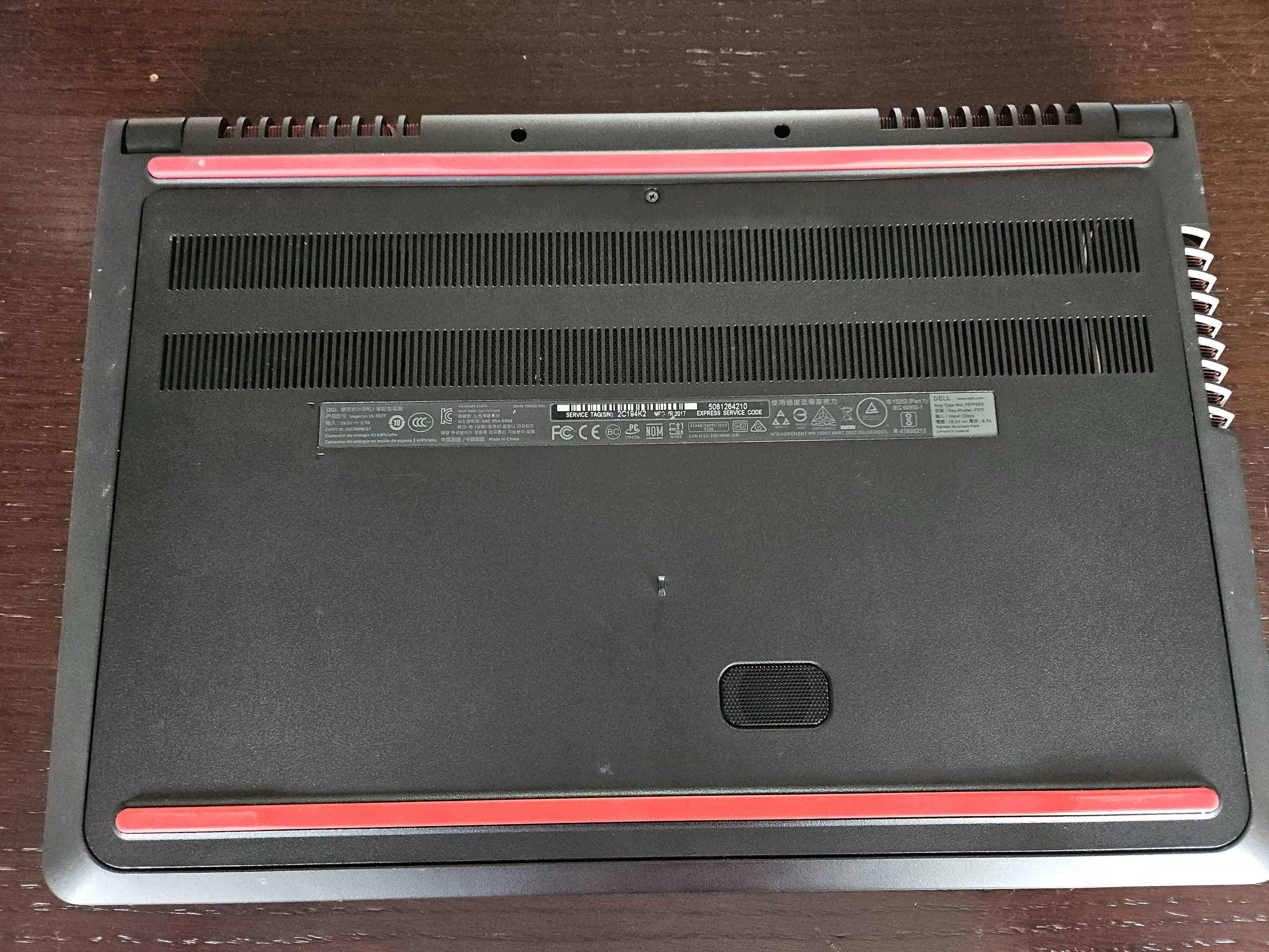 Laptop Dell Inspiron 5577 i5-7300hq, GTX1050, 16GB ram, ssd 512GB.