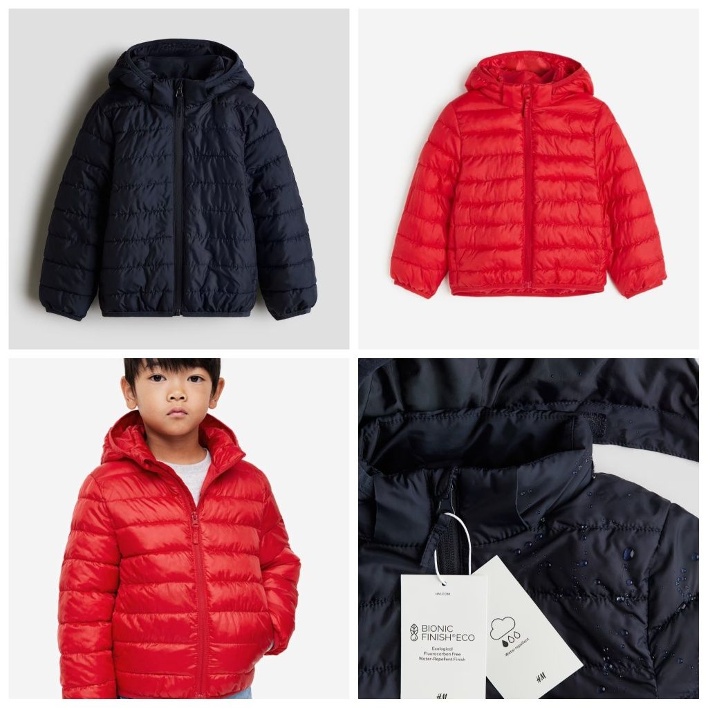Легкая демисезонная куртка H&M размер 110-116, 122-128, 134-140