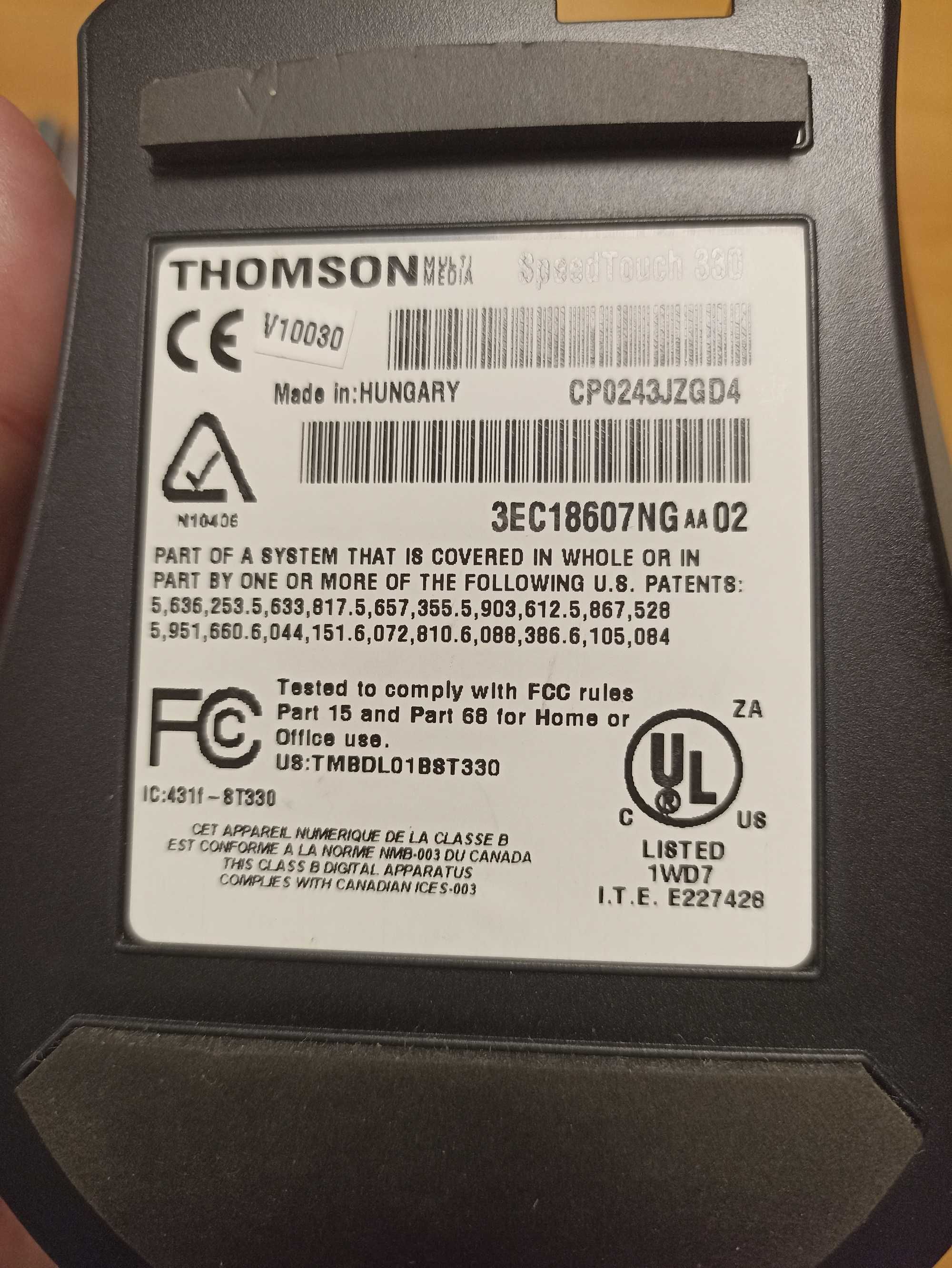 Antigo Thomson SpeedTouch 330 ADSL USB modem
