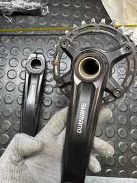 Шатуны Shimano Deore M5100, звезда Narrow Wide, холоутек2, длина 175мм