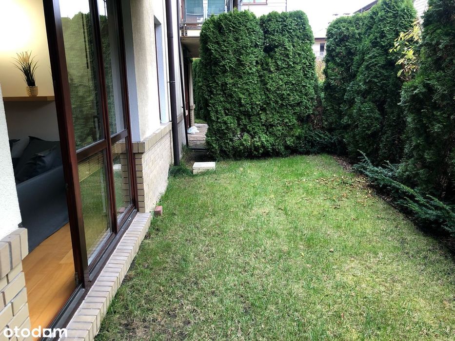 2 pokoje z ogródkiem i garażem, blisko Parku Szczęśliwickiego