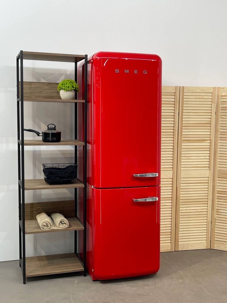 Холодильник SMEG FAB38 у червоному кольорі NoFrost Led-підсвітка