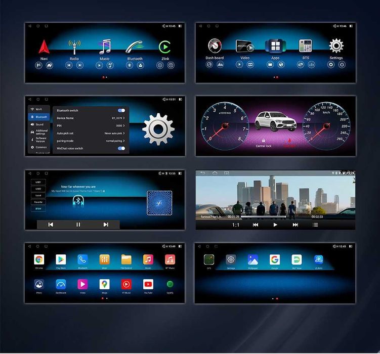 Radio FM DAB+ USB GPS WiFi 4G Android CarPlay Mercedes C W204 NTG4.0